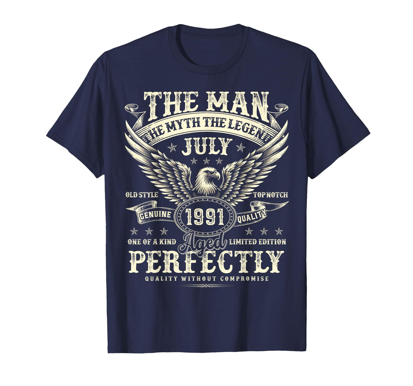 34 Year Old Legend Were Born In July 1991 Birthday Gifts T-Shirt