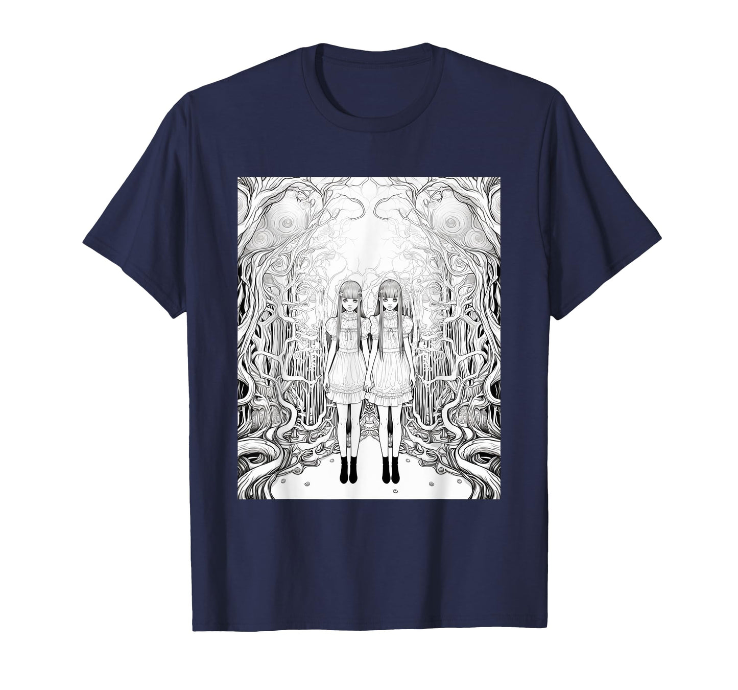 Manga Anime Demon Girl Beauty Horror T-Shirt