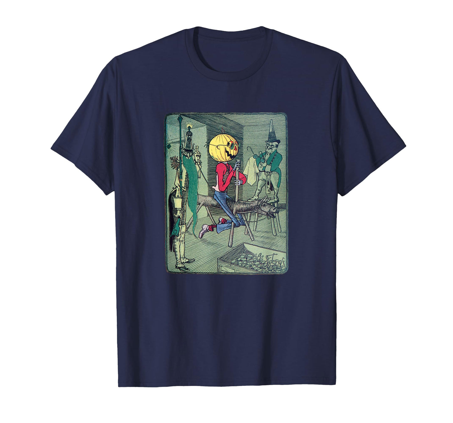 Jack Pumpkinhead & The Sawhorse Arrive in the Emerald City T-Shirt