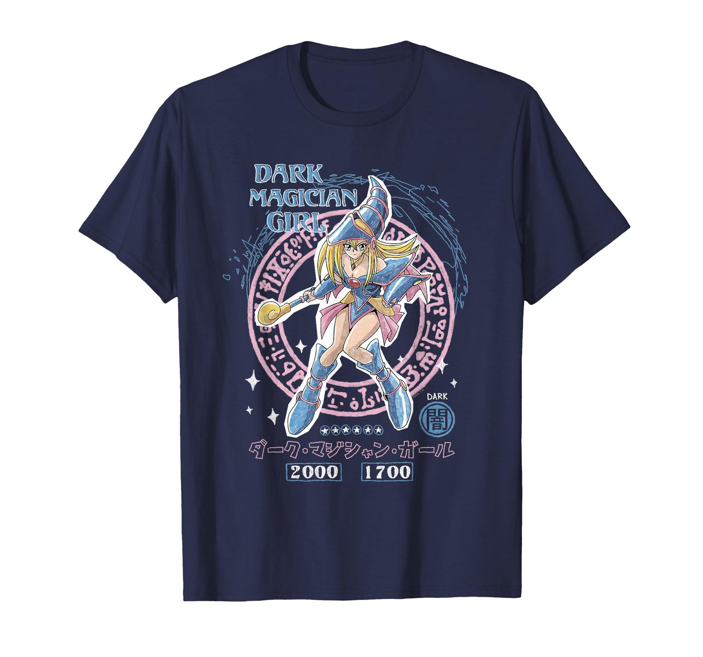 Yu-Gi-Oh! Duel Monsters Dark Magician Girl Card Pose Anime T-Shirt