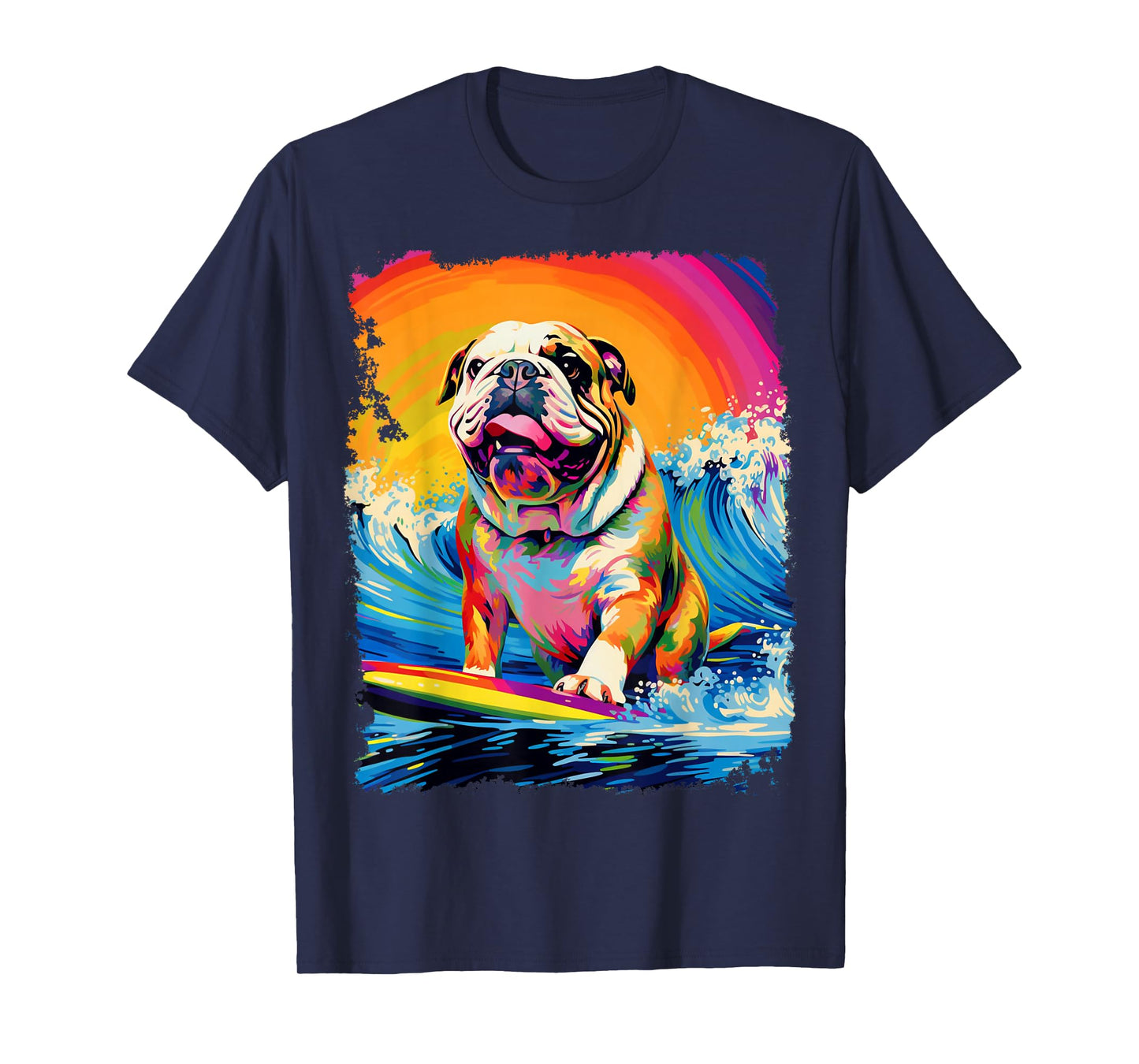 Pop Art Dog English Bulldog Paddle Board T-Shirt