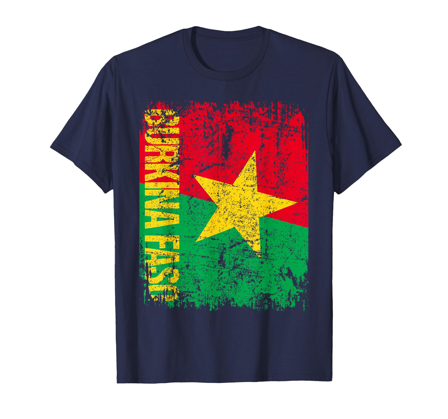BURKINA FASO Flag Vintage Distressed BURKINA T-Shirt
