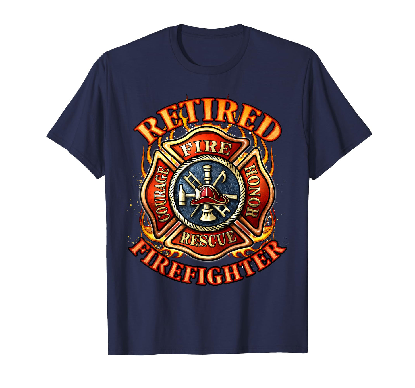 Retired Firefighter Gift Fireman Retirement Party Gift T-Shirt