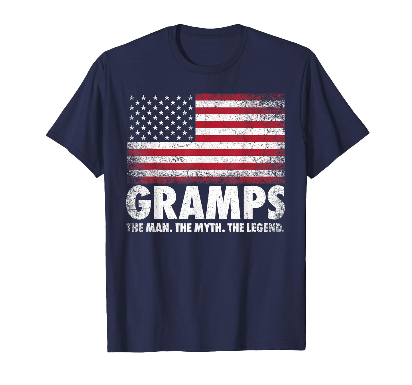 Gramps The Man Myth Legend Father's Day 4th of July Grandpa T-Shirt