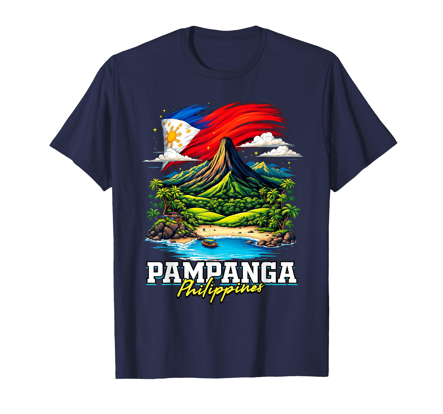 Pampanga Philippines Souvenir Filipino Flag T-Shirt