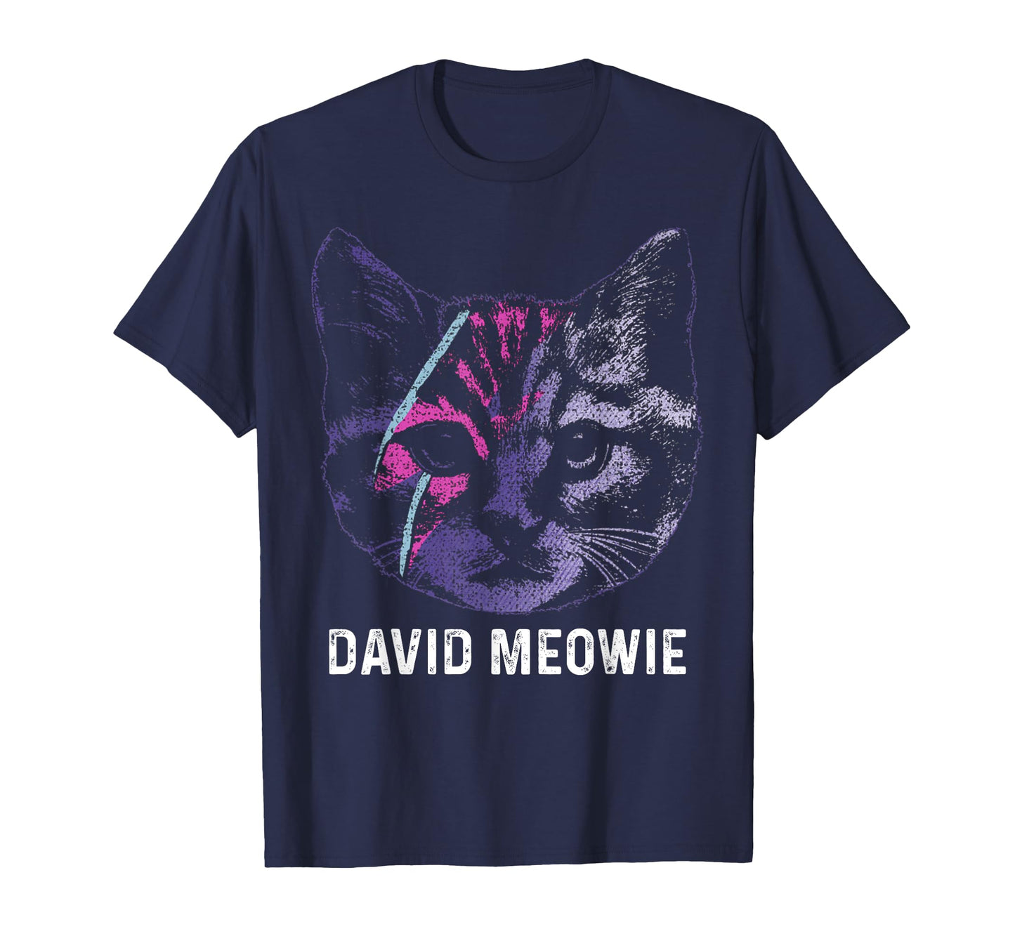 David Meowie Funny Cat Cat Lover T-Shirt