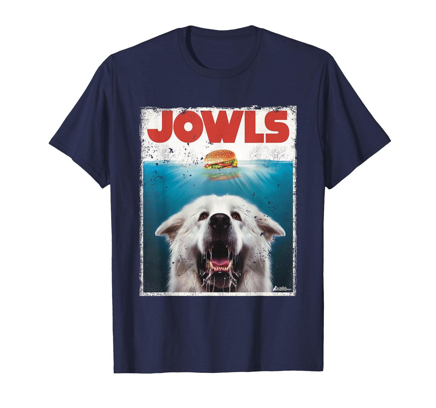 Funny Great Pyrenees Jowls Burger, Gentle Giant Cute Dog Mom T-Shirt
