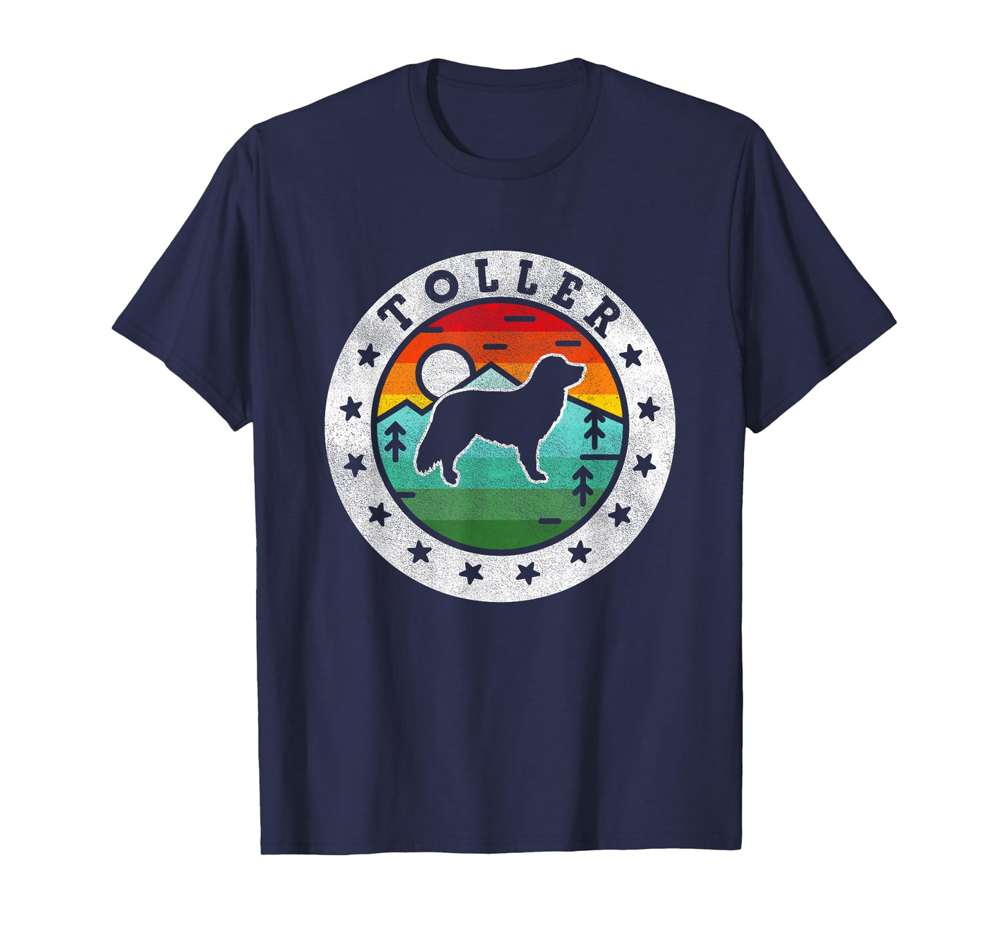 Vintage Nova Scotia Duck Tolling Retriever Toller Retro Dog T-Shirt