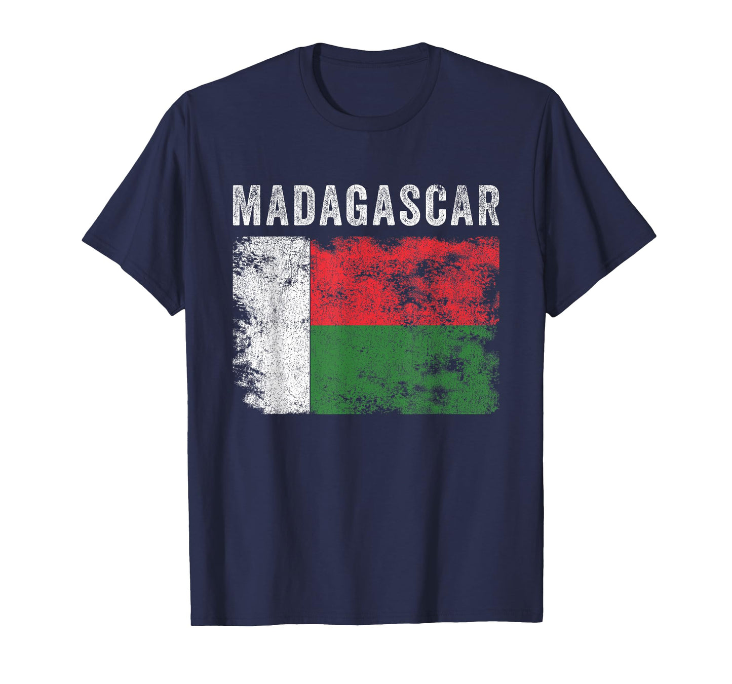 Madagascar Flag Distressed - Men Women Kids - Malagasy Flag T-Shirt