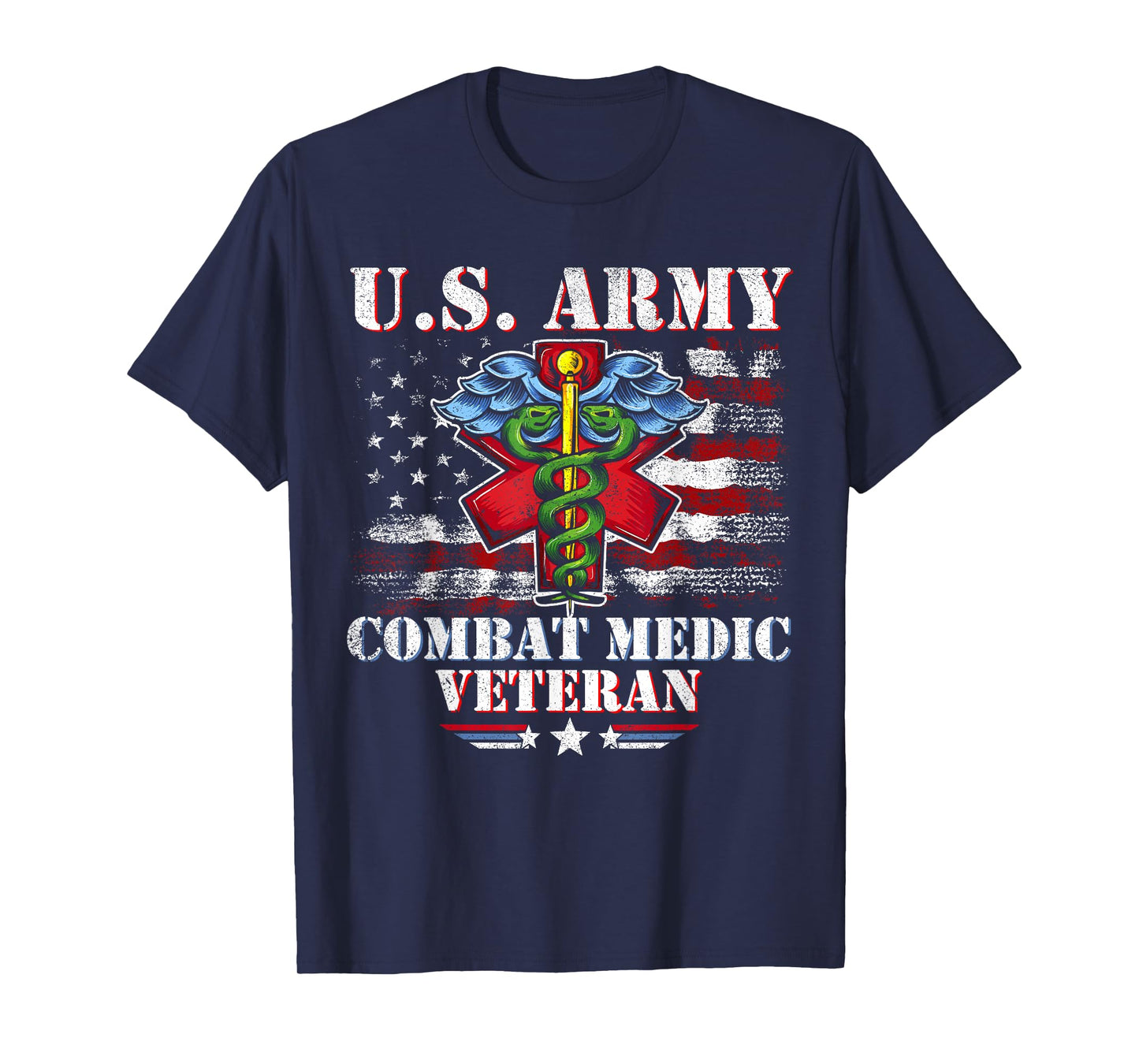 U.S Army Combat Medic Proud Veteran Medical Military Retired T-Shirt
