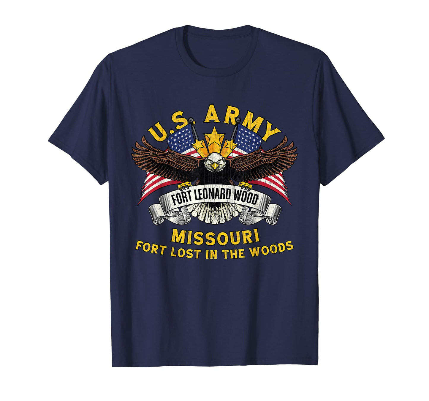 Fort Leonard Wood Missouri MO Military Base Veterans Day T-Shirt