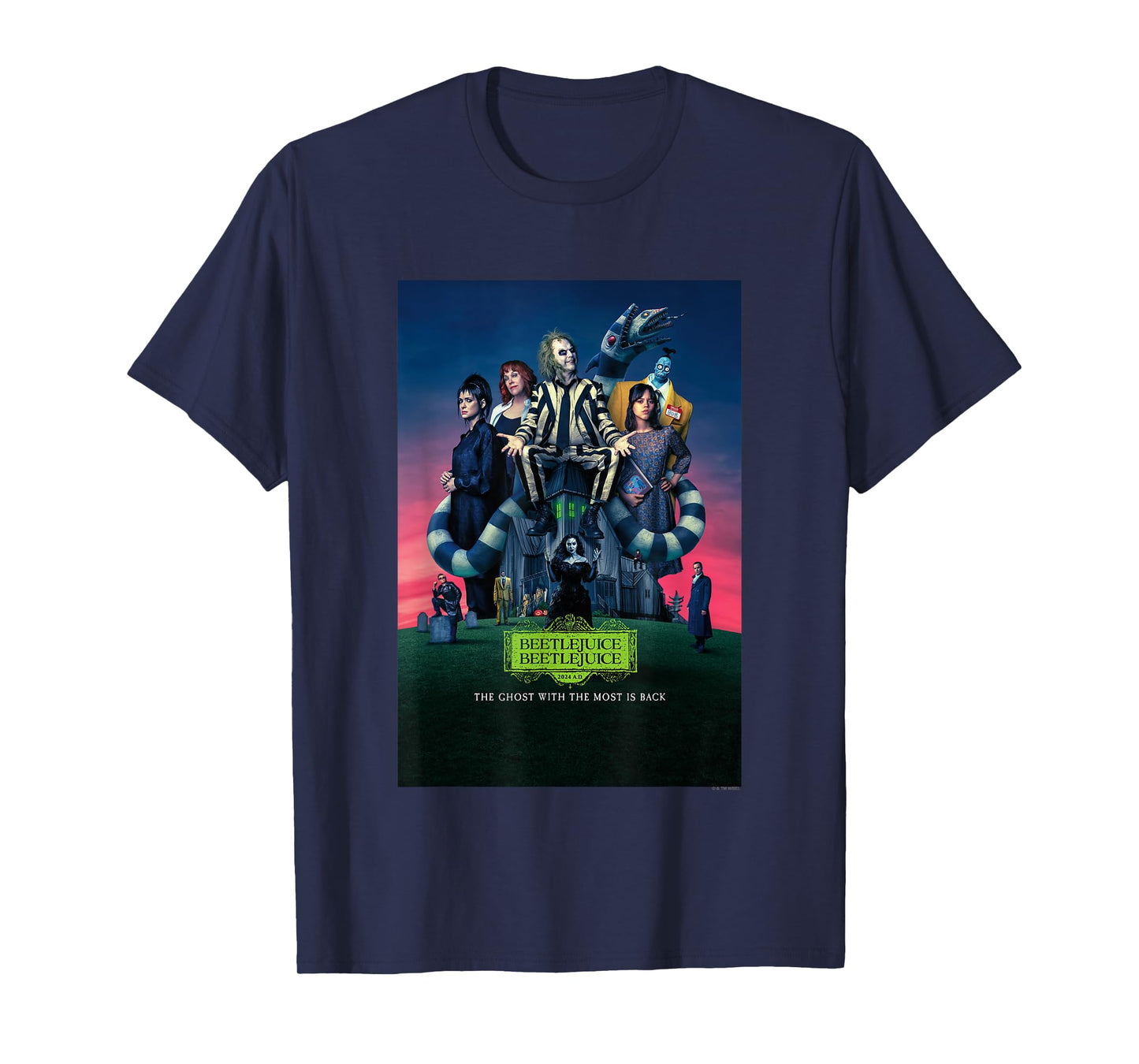 Beetlejuice Beetlejuice Ghost With The Most Is Back Poster T-Shirt