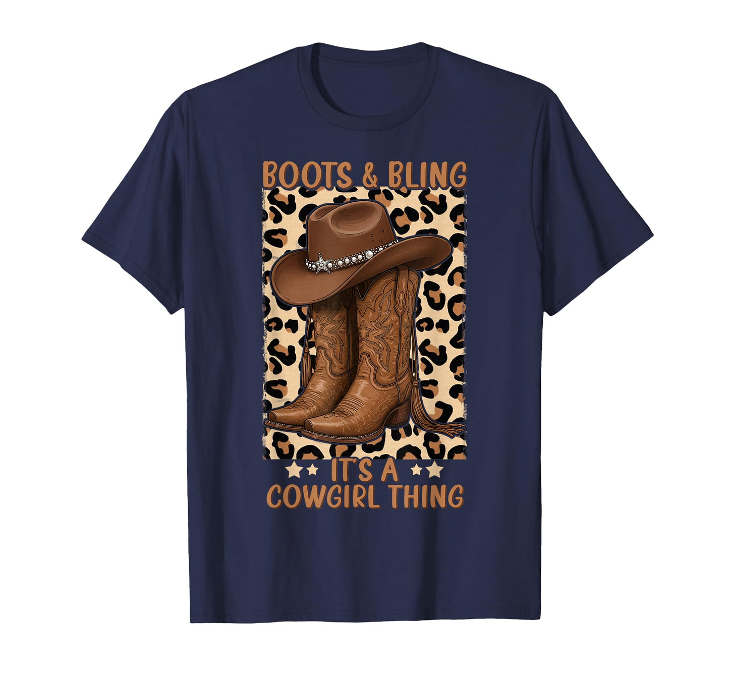 Boots and Bling its a Cowgirl Thing Rodeo Love Country Girls T-Shirt