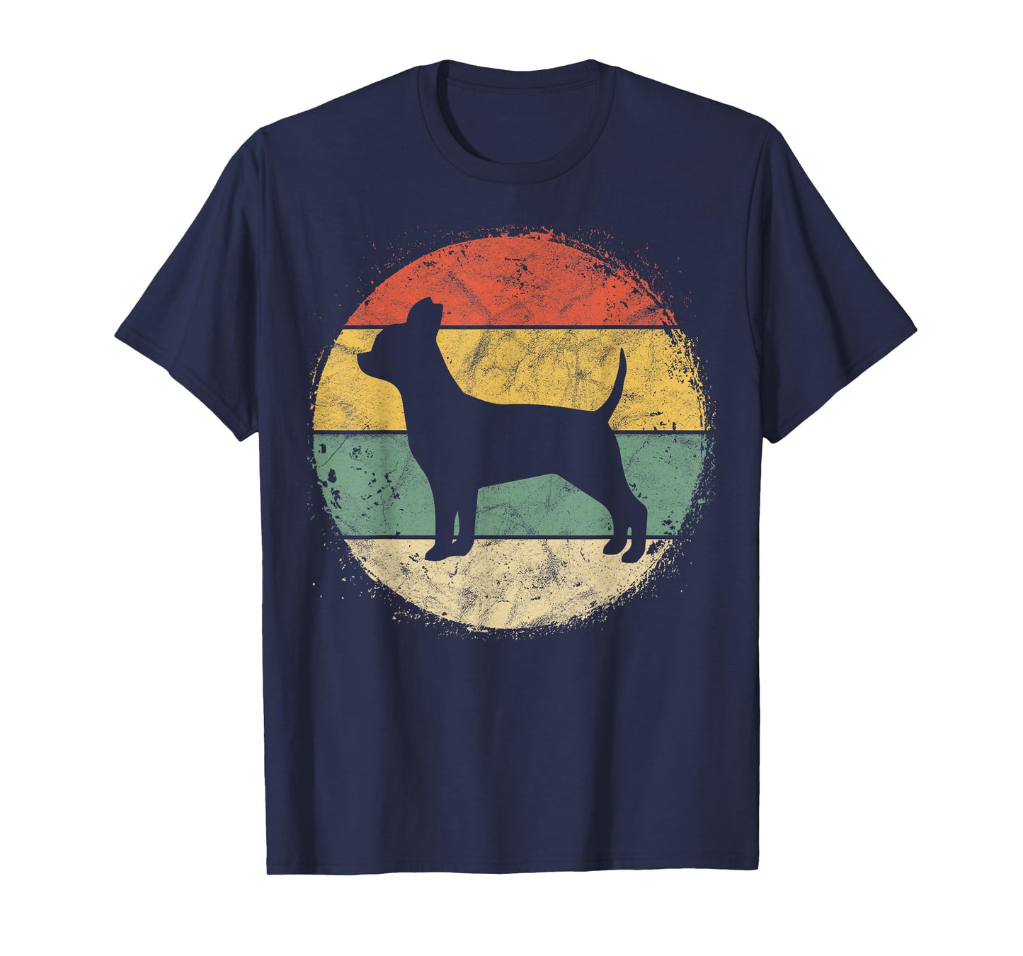Circular Retro Chihuahua Owner Gift Chi-chi Parents Dog Mom Men Women Girls Kids T-Shirt