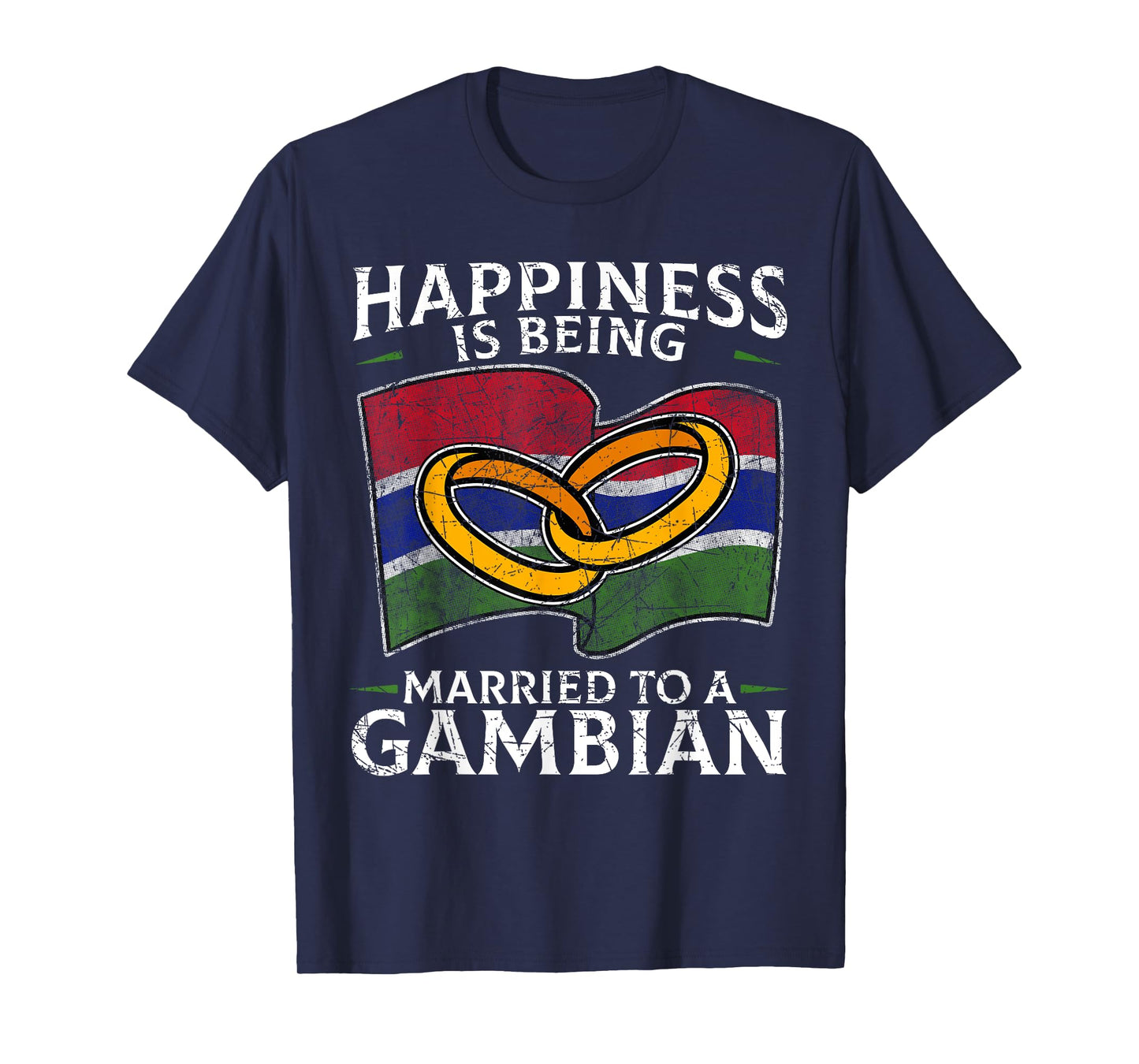 Gambian Marriage The Gambia Married Heritage Culture Flag T-Shirt