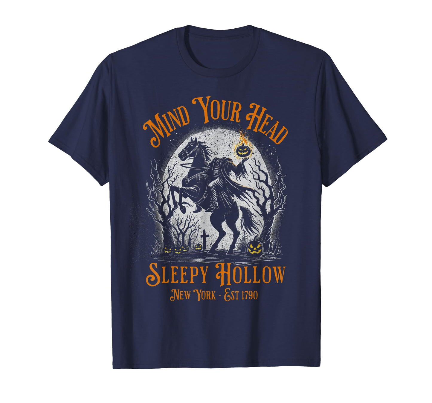 Vintage Mind Your Head Sleepy Hollow Headless Horseman T-Shirt
