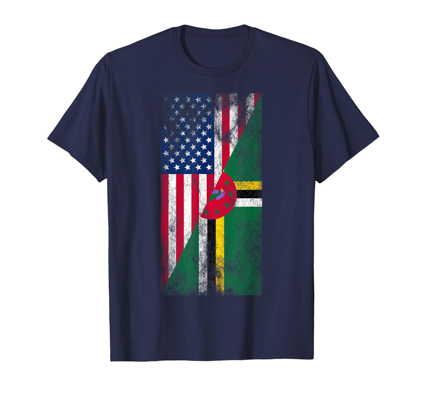 USA & Dominica Flags - United States of America, Dominican T-Shirt