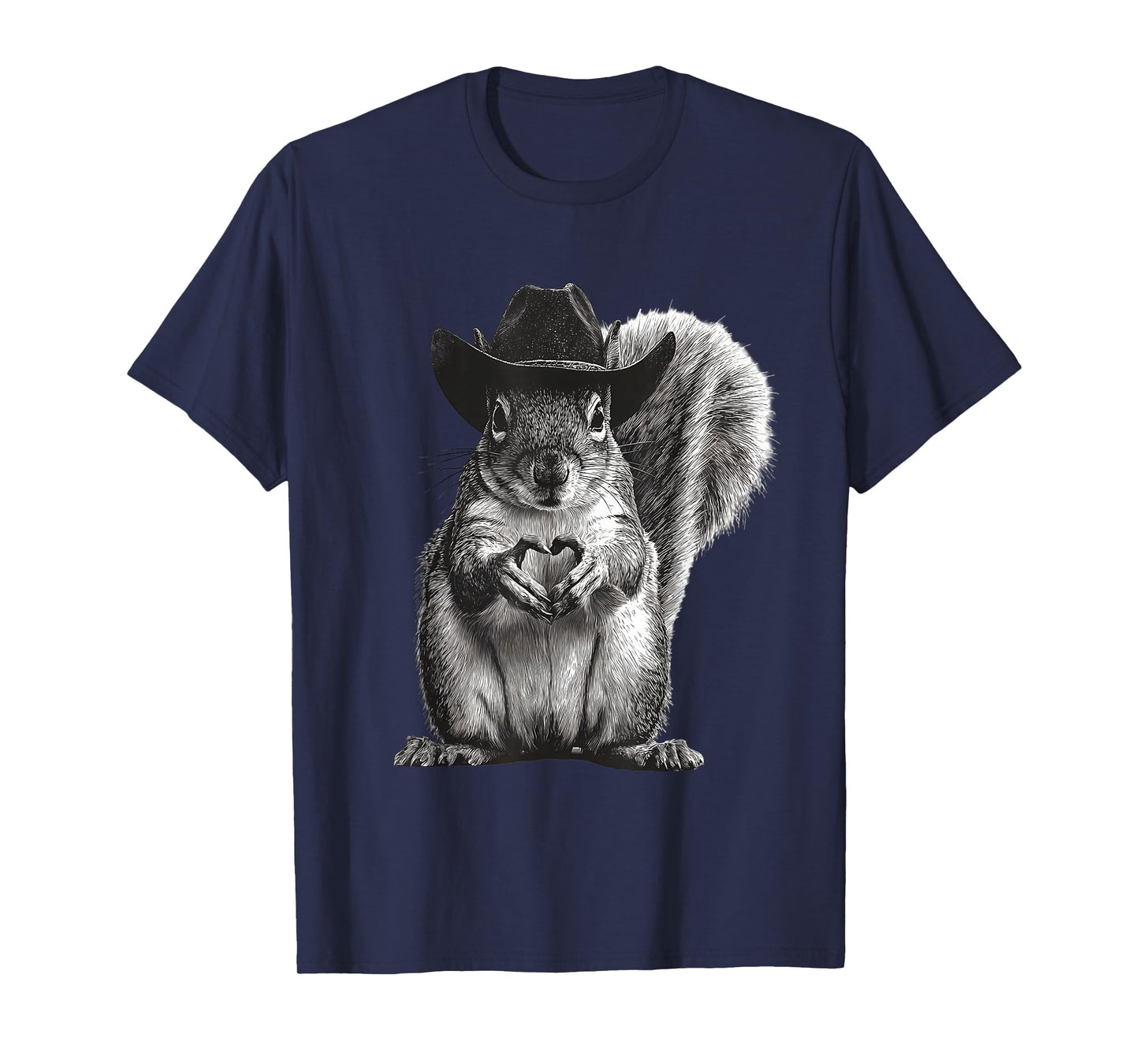 Squirrel Cowboy Vintage Rodeo Cowgirl Western Country T-Shirt