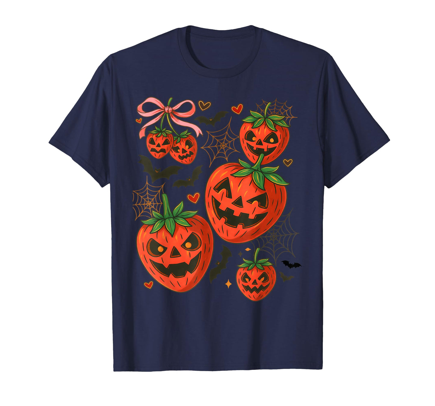 Spooky Strawberry Ghost Halloween Costume for Women Men Kids T-Shirt