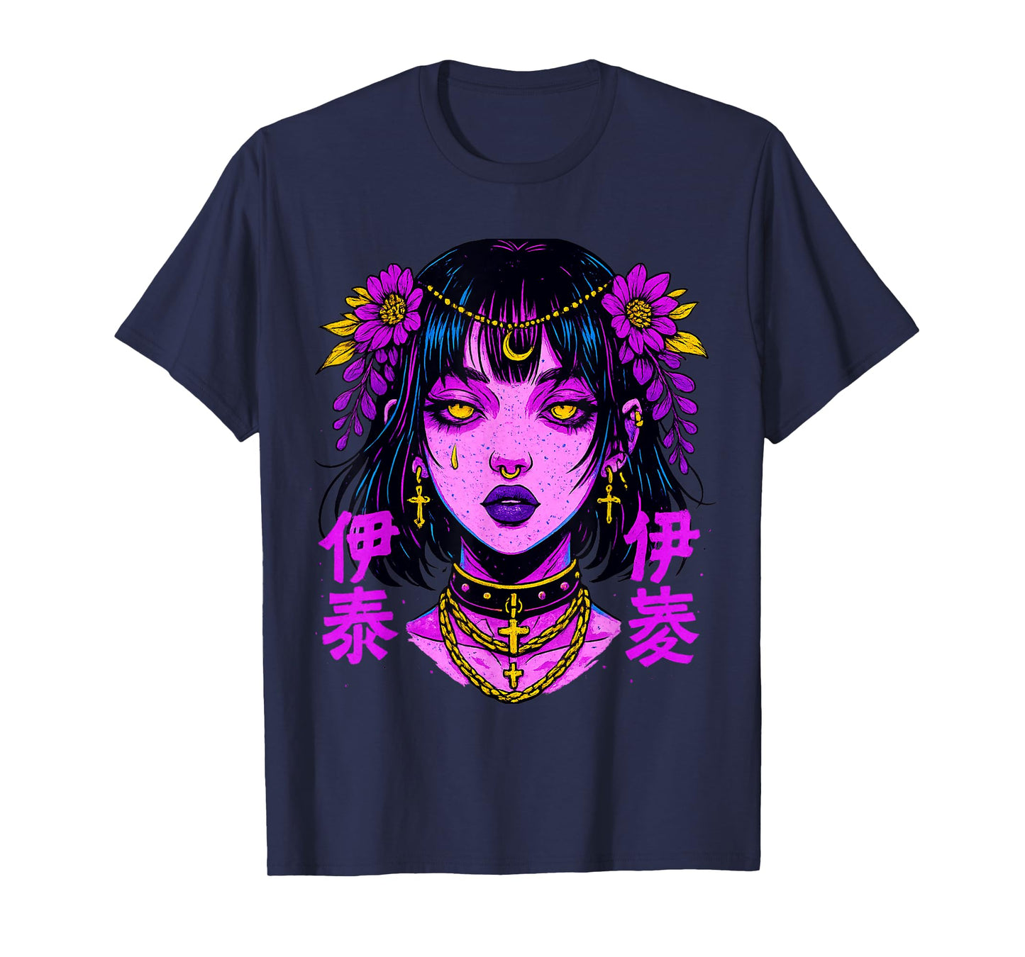 Japanese Futuristic Fashion | Retro Techwear | Anime Manga T-Shirt