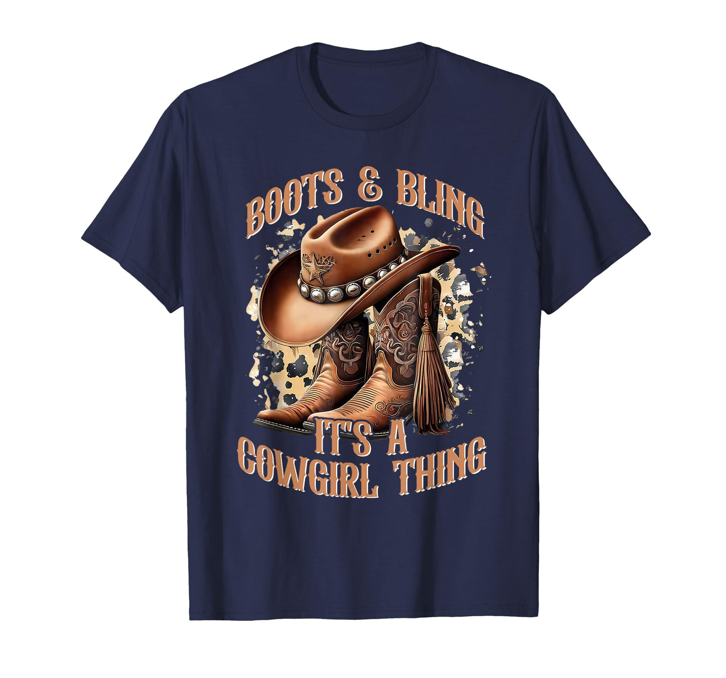Boots and Bling It's A Cowgirl Thing Shirt Cowboy Hat T-Shirt