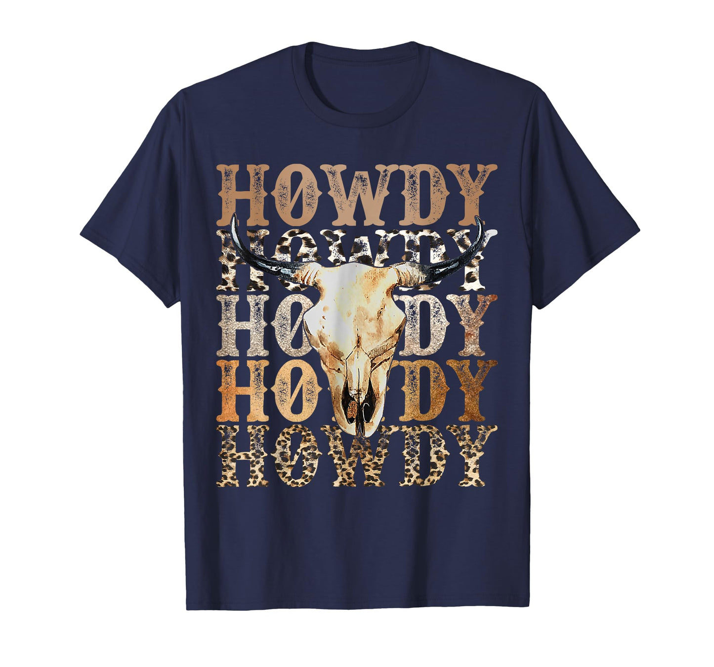 Retro Howdy Cowboy Cowgirl Western Rodeo Mens Women T-Shirt