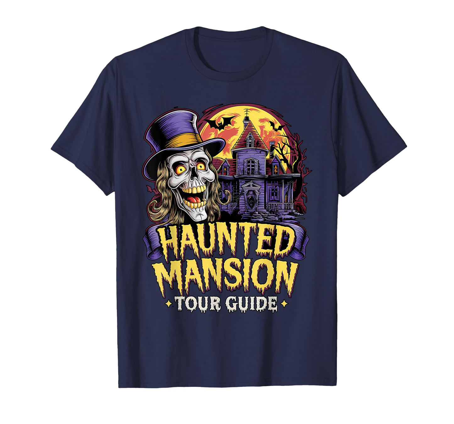 Halloween Haunted Mansion Tour Guide: Spooky Night Awaits T-Shirt
