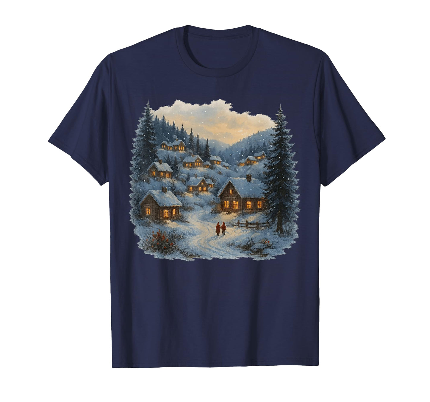 Making Memorie Together Christmas Winter Village Funny Snow T-Shirt