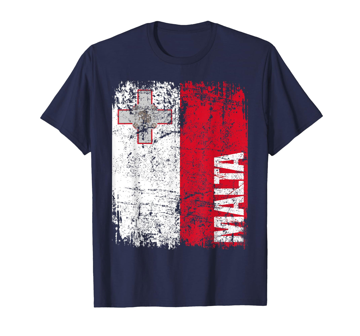 MALTA Flag Vintage Distressed MALTA T-Shirt
