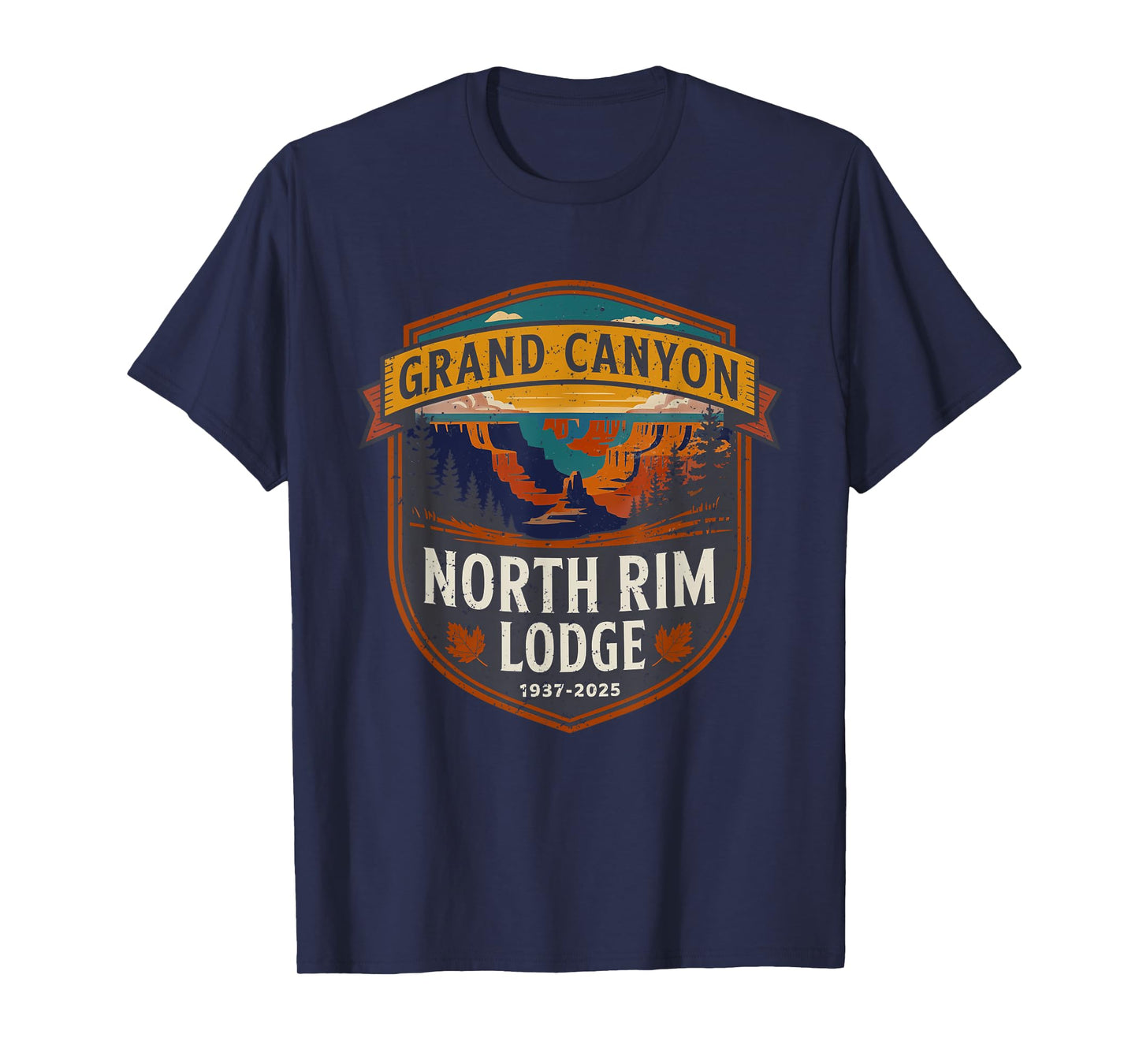 Grand Canyon North Rim Lodge 1937–2025 Tribute T-Shirt