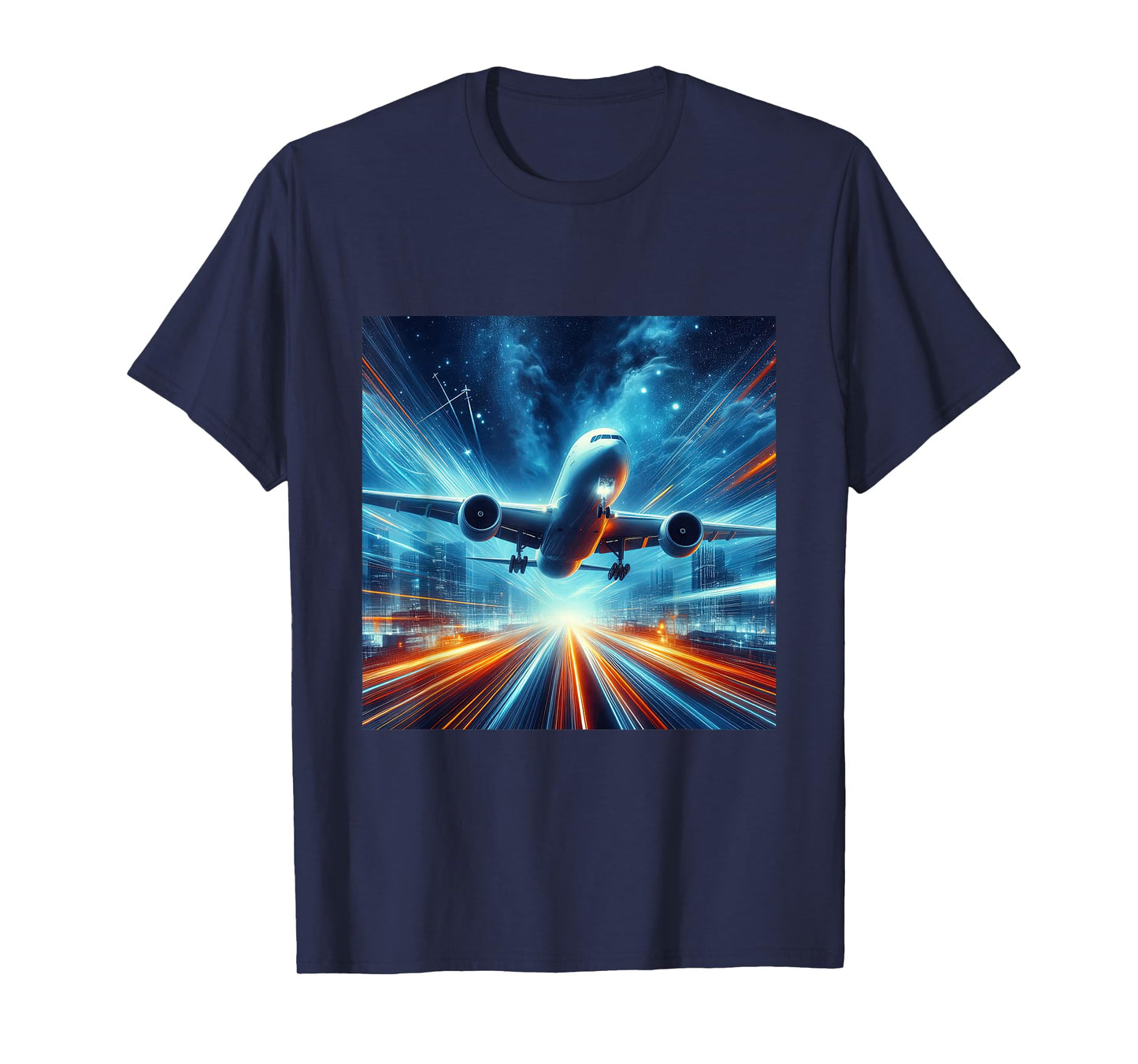 B-777 Aircraft Aviation Airplane Airport Runway Landing T-Shirt