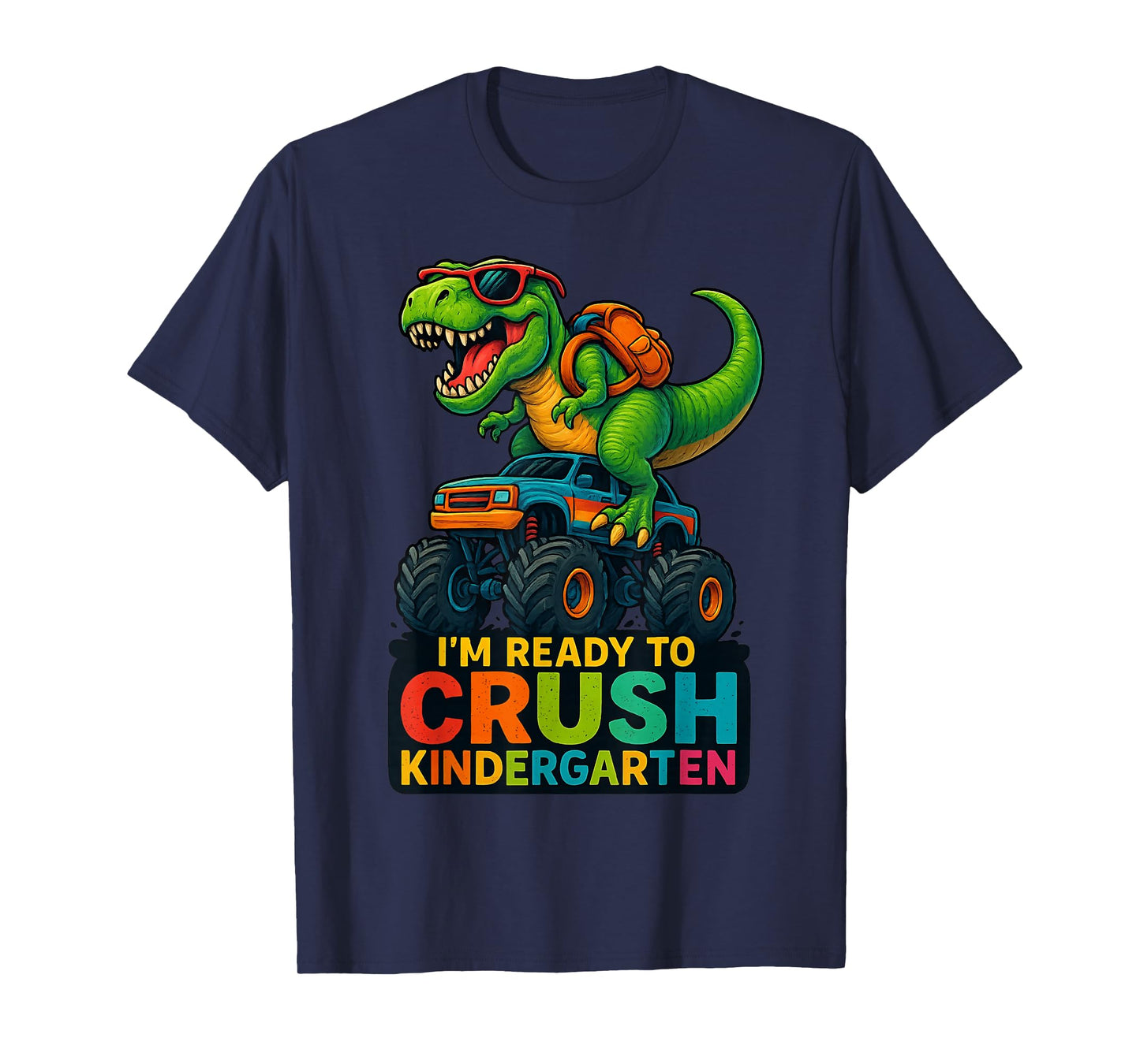 Back To School Boy Dinosaur I'm Ready To Crush Kindergarten T-Shirt