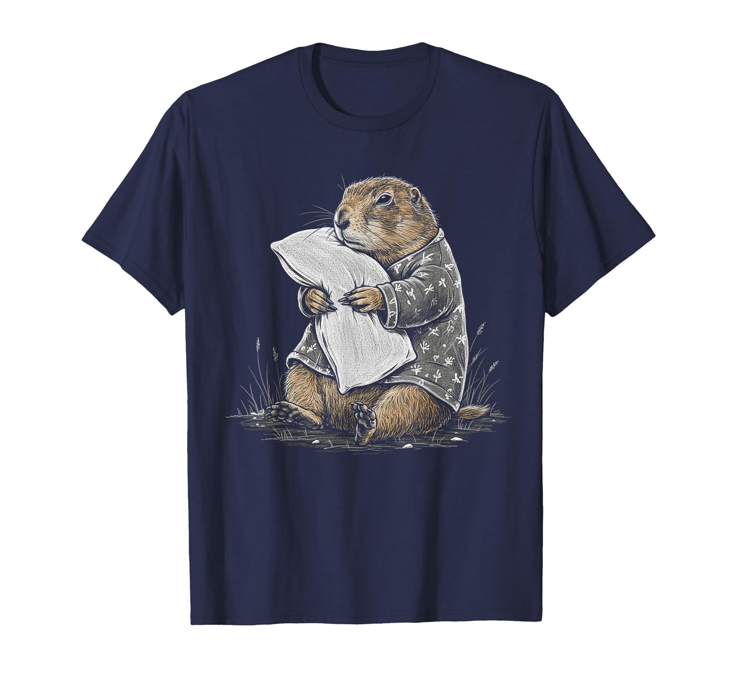 Funny Sleepy Prairie Dog Pajama Women Men Boys And Girls T-Shirt
