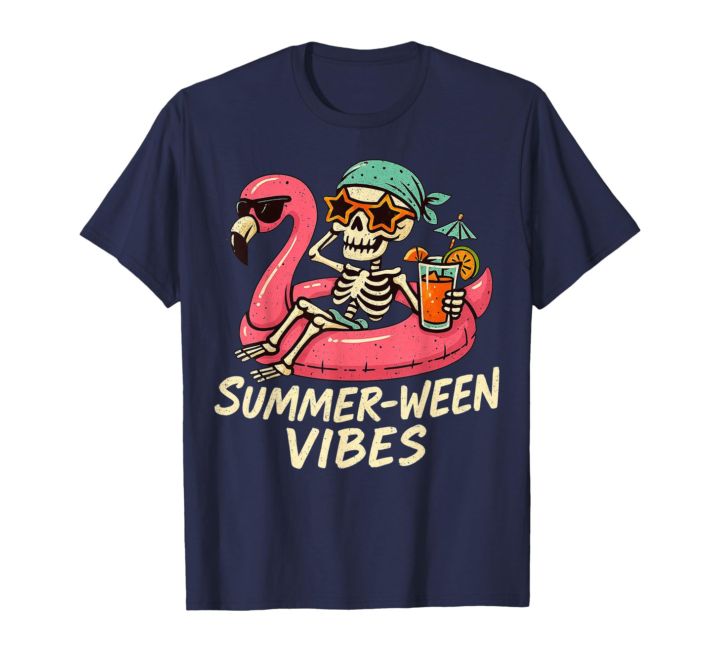 Halloween Summer Ween Skeleton Float Costume Boys Girls Kids T-Shirt