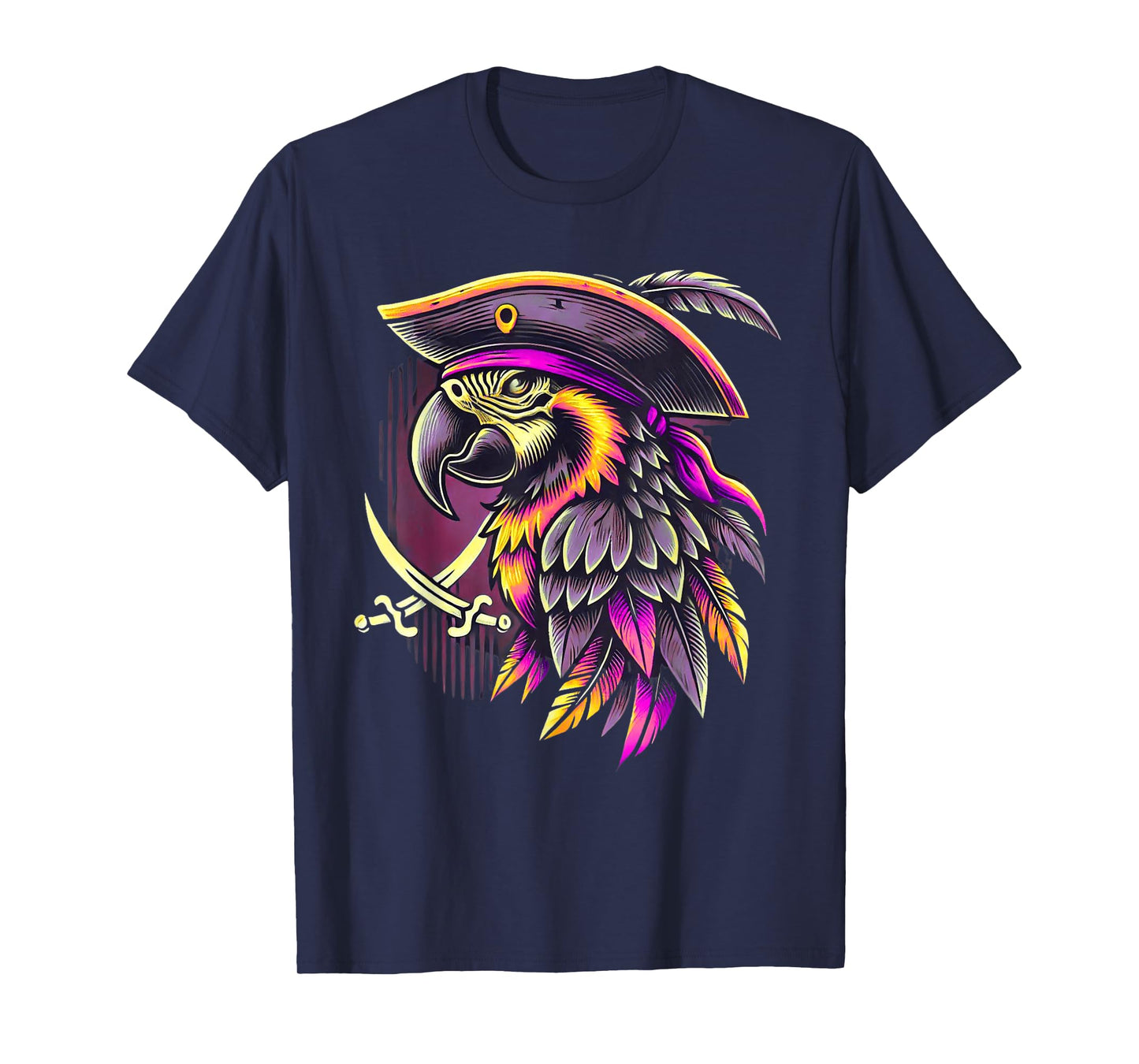 Parrot Pirate Freebooter Jolly Roger Pirate Parrot T-Shirt