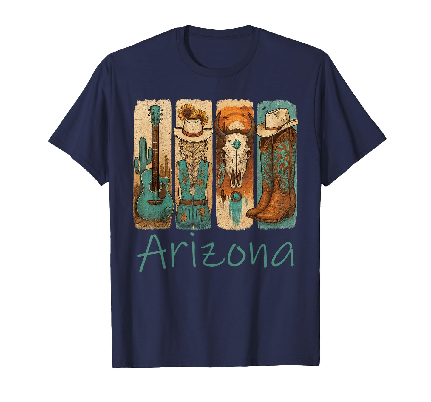 Arizona - Vintage Western Country Desert Design T-Shirt
