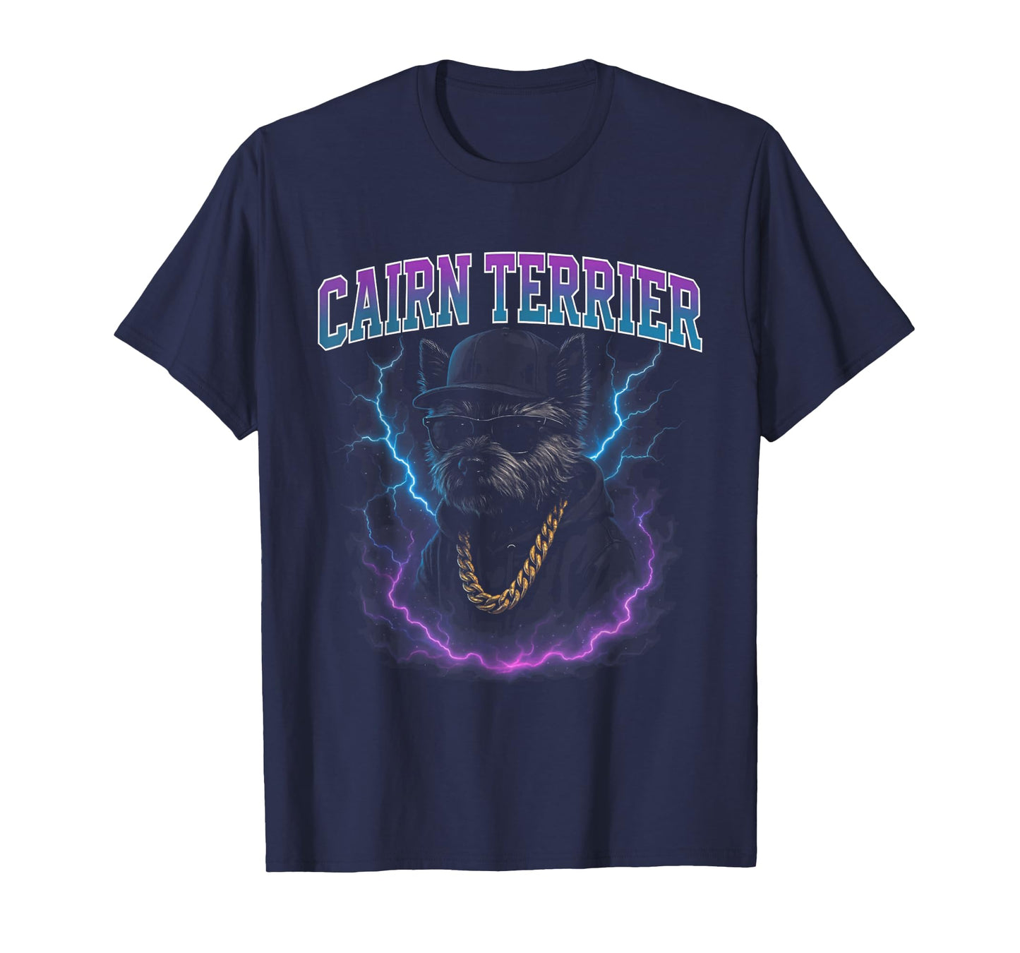 Cairn Terrier Gangster - Funny Dog Weird Trashy Meme T-Shirt