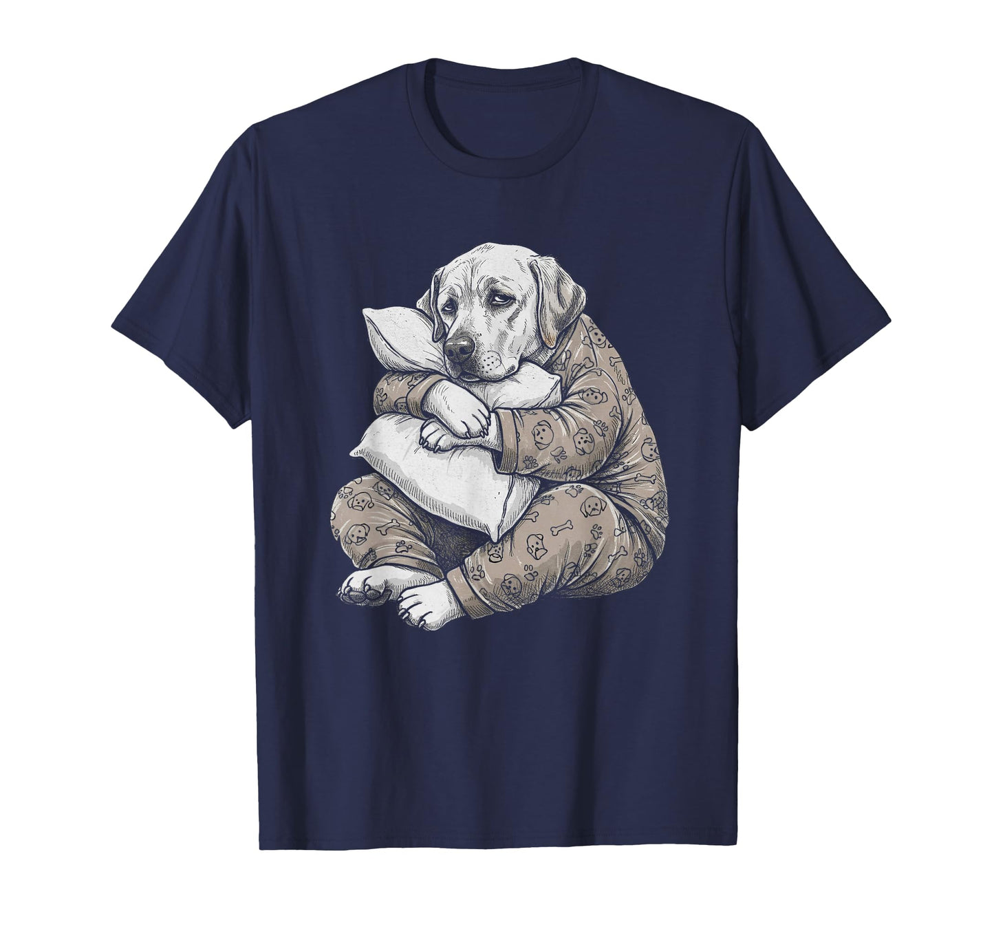 Funny Sleepy Labrador Retriever Pajama Men Women Kids Lab T-Shirt