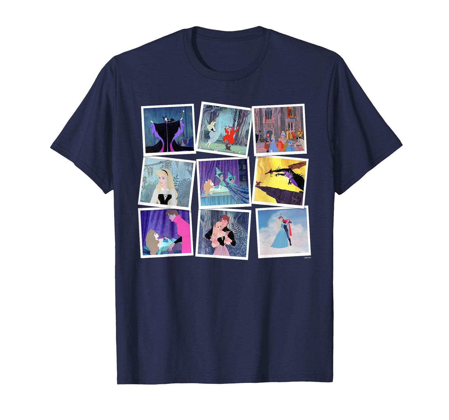 Disney Princess Aurora Sleeping Beauty Famous Movie Frames T-Shirt