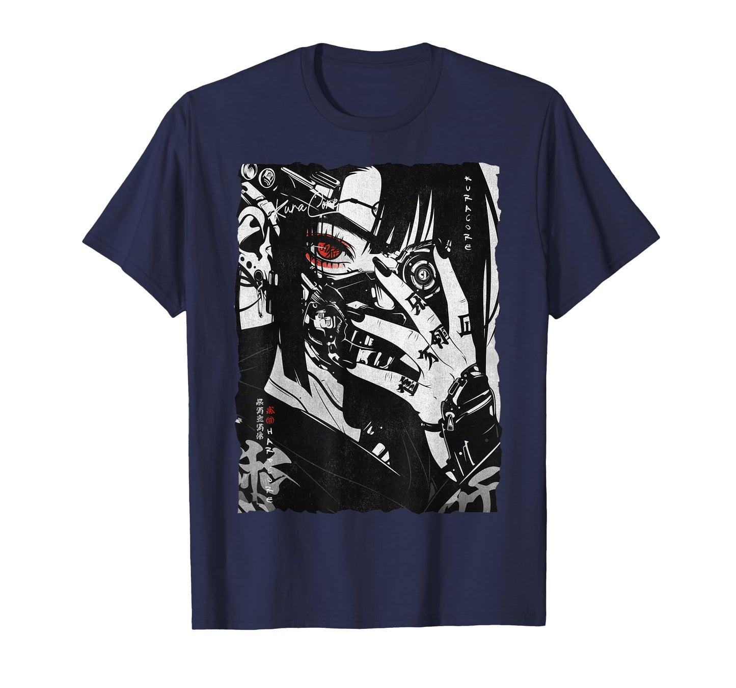Japanese Streetwear Cyberpunk Y2K Techwear Retro Manga Anime T-Shirt