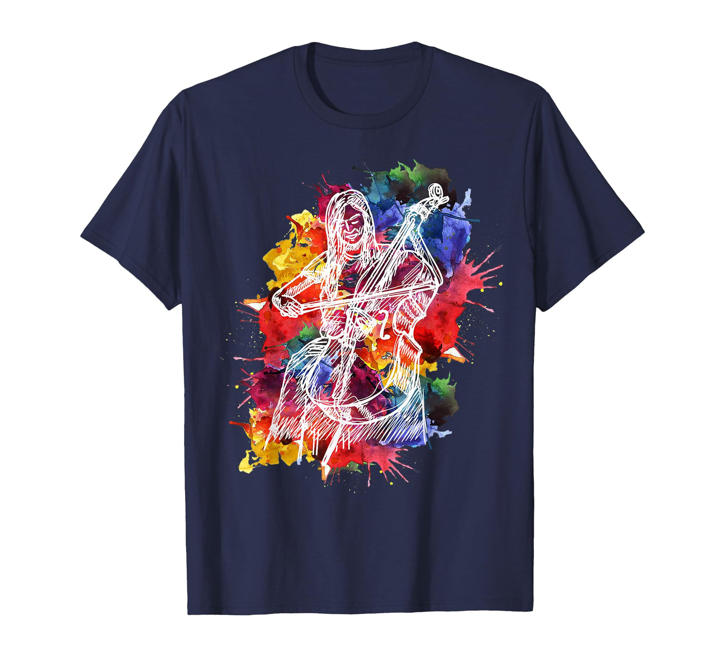Cello Cellist Player Gift Instrument Art T-Shirt