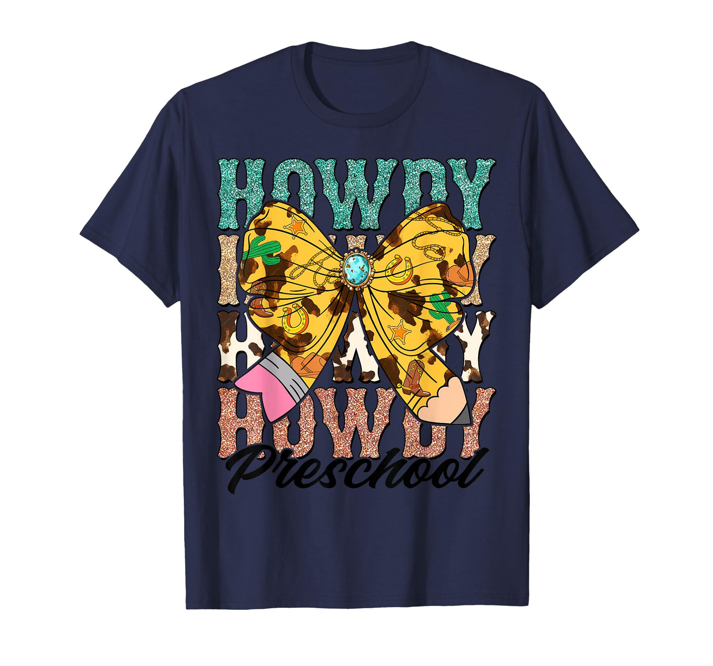 Howdy Preschool 1st Grade Teacher Western Cowboy Cowgirls T-Shirt