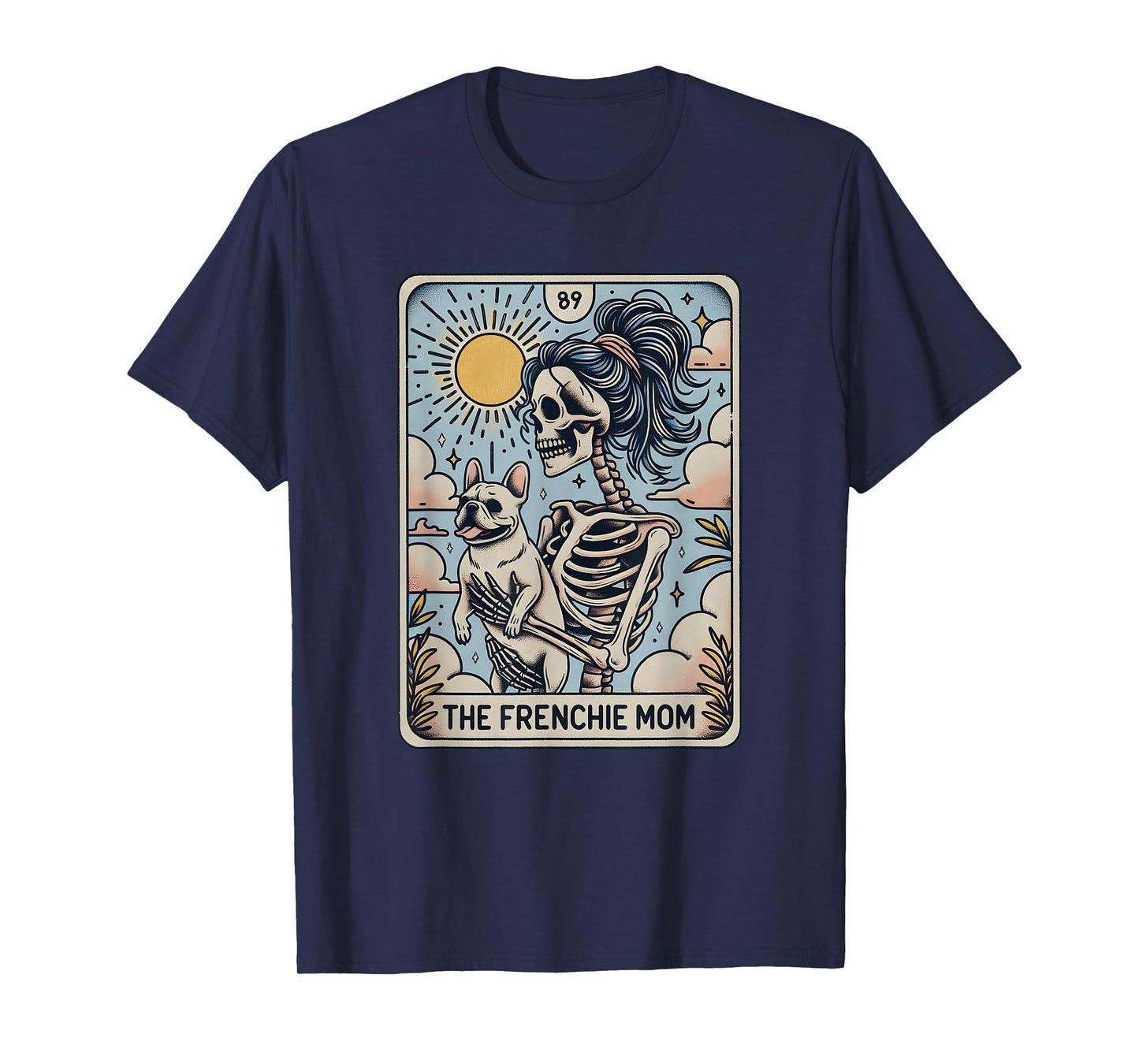 French Bulldog Halloween, French Bulldog Skeleton Halloween Men Women T-Shirt