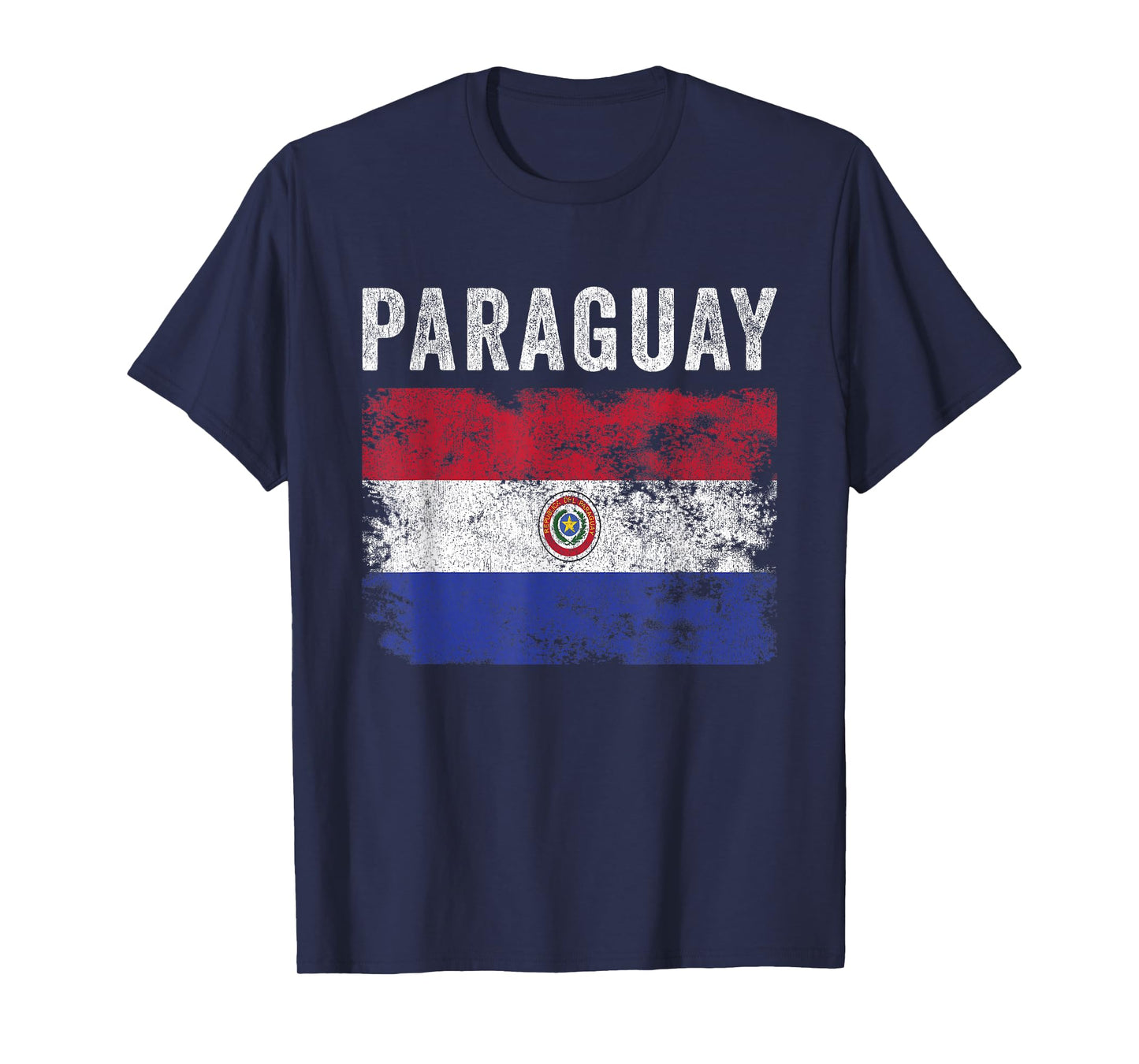 Paraguay Flag Distressed - Men Women Kids - Paraguayan Flag T-Shirt