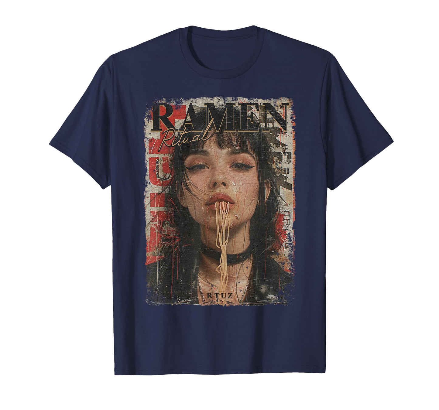 Ramen Noodles Kawaii Japan Retro Fashion Y2K Otaku Manga Anime T-Shirt