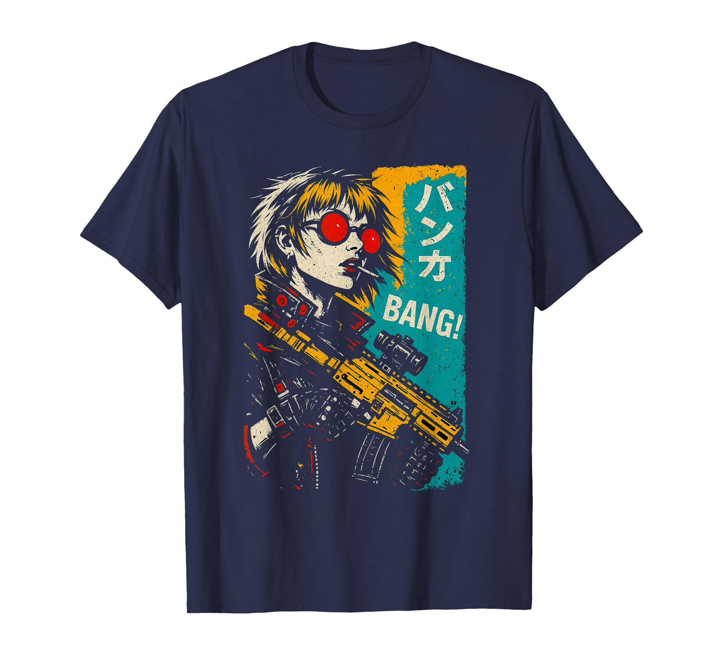 Japanese Futuristic Fashion | Retro Techwear | Anime Manga T-Shirt