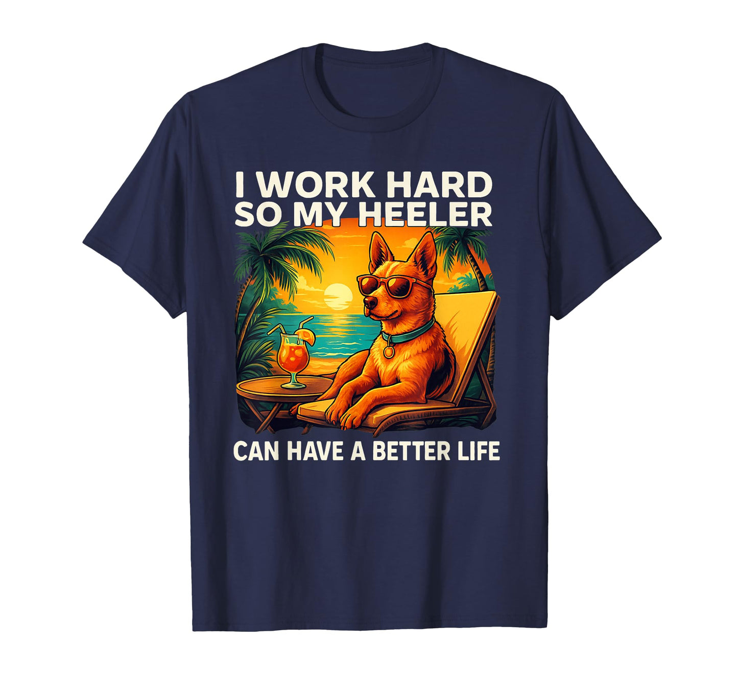 Funny Heeler Dog Design Red Heeler Lover T-Shirt