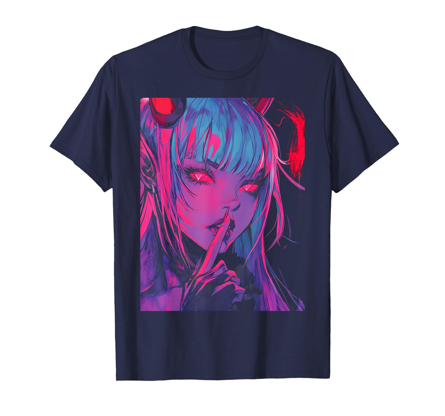Goth Grunge Girl Waifu Demon Anime Horror Alt Aesthetic T-Shirt