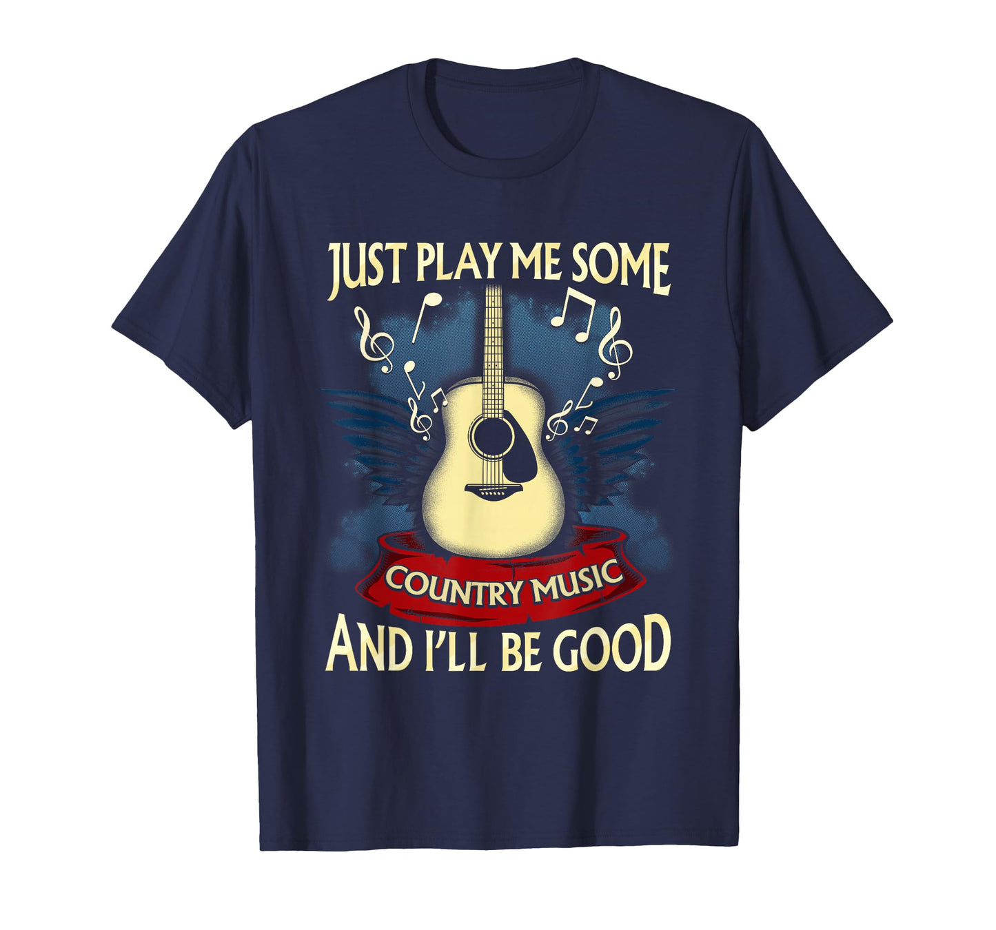 Just Play Me Some Country Music Distressed Country Shirt T-Shirt
