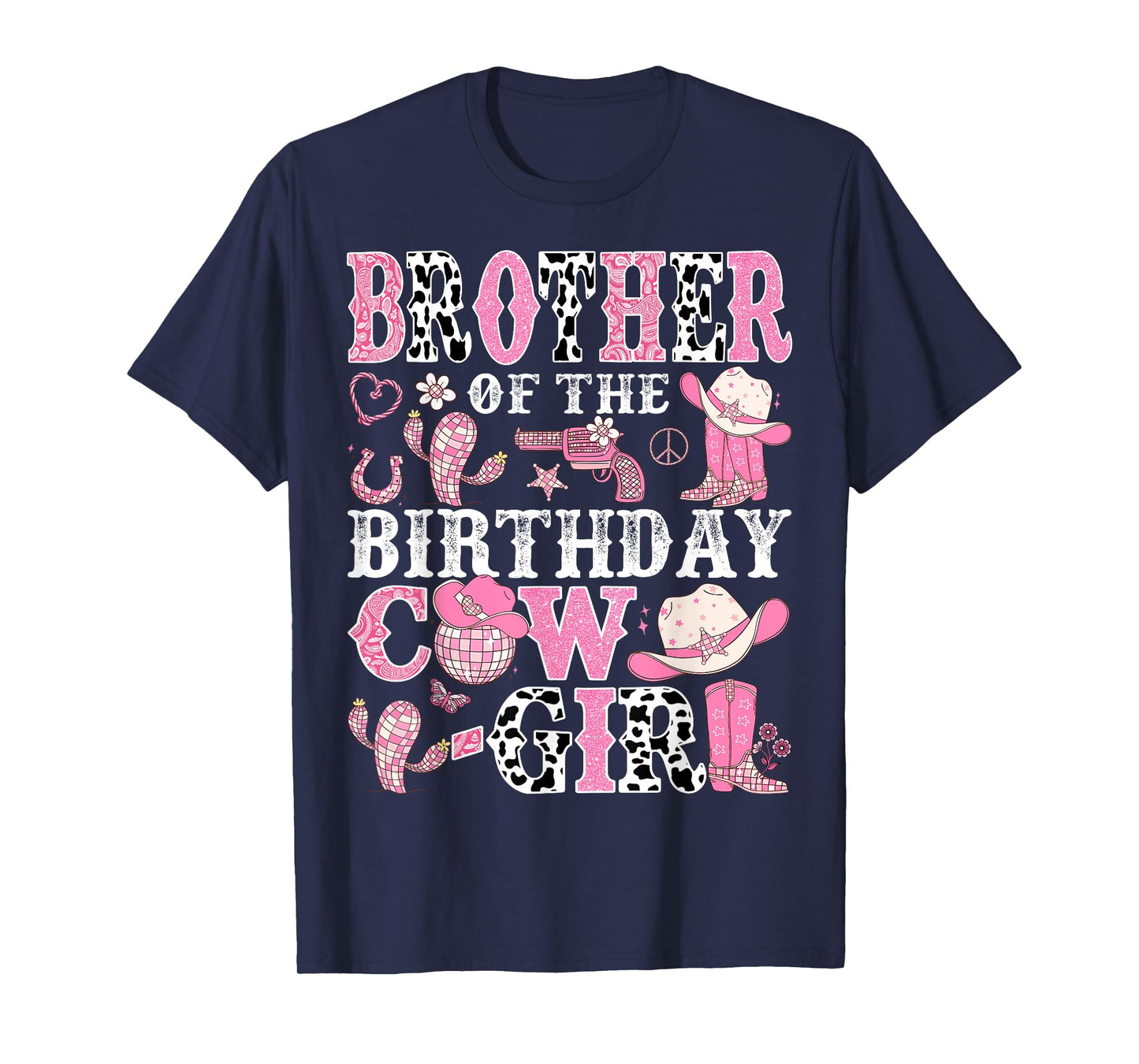 Brother Of The Birthday Cow-Girl Rodeo CowGirl Birthday T-Shirt